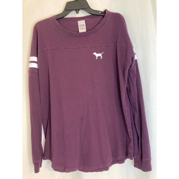PINK Women's Short Sleeve Jersey Open Back‎ T Shirt Size M Maroon - Picture 1 of 7